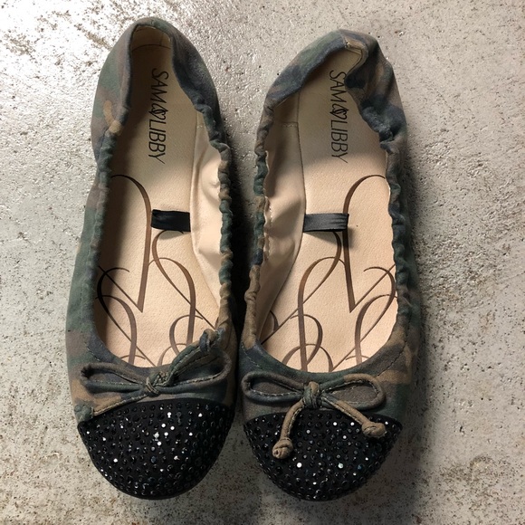 Sam & Libby Shoes - Sam & Libby Ballet Flats 7.5 Camo Rhinestone Bling